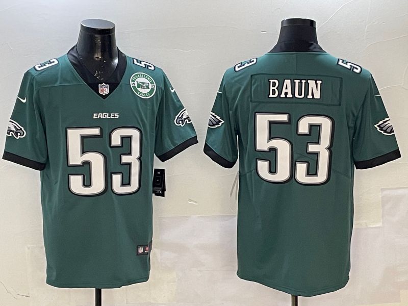 Men Philadelphia Eagles #53 Baun Green Second generation 2025 Nike Limited NFL Jersey style 3->philadelphia eagles->NFL Jersey